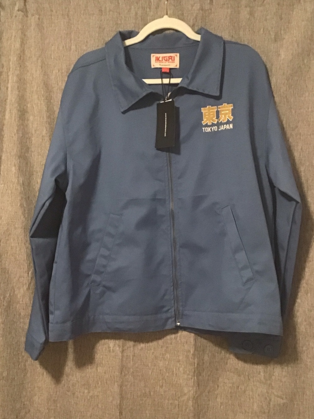 Tokyo Japan Blue Zip-Up Jacket NWT (UNISEX)
